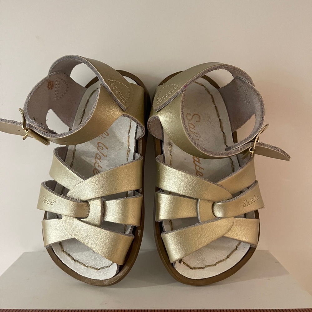 Original Metallic Gold Toddler Saltwater Sandals